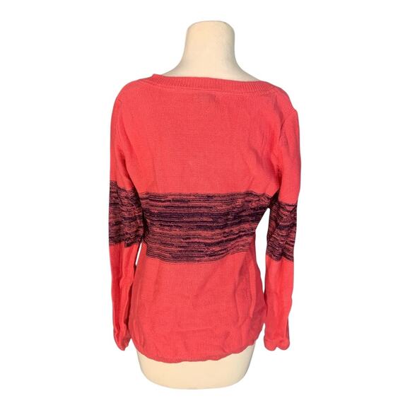 U.S. Polo Assn. Women's Pink V Neck Sweater S - Picture 3 of 4